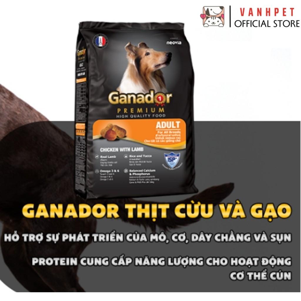 Thức ăn hạt Ganador 1,5kg cho chó dạng hạt gói cao cấp Fib's - Adult - Puppy - vanhpet