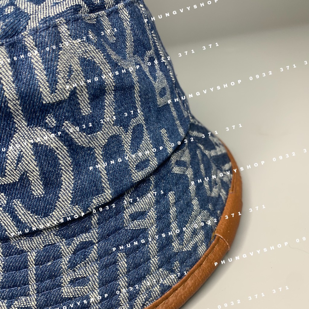 Mũ bucket &amp; nón lưỡi trai JEAN IN TRẮNG KHỐI
