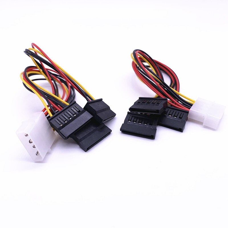 Bộ 2 cáp nối IDE Molex 4 chân sang nguồn 3 dòng ATA SATA