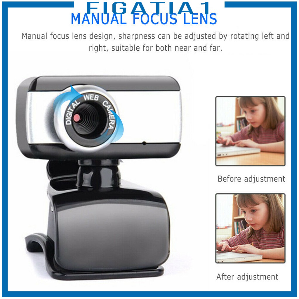 Webcam Usb 2.0 Cmos Xoay 360 Độ Figatia1 | BigBuy360 - bigbuy360.vn