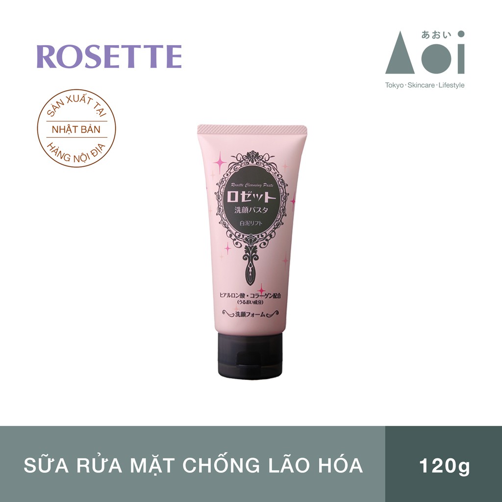 Sữa Rửa Mặt Ẩm Mịn Và Săn Chắc Da Rosette Face Wash Pasta White Clay Lift 120g | BigBuy360 - bigbuy360.vn