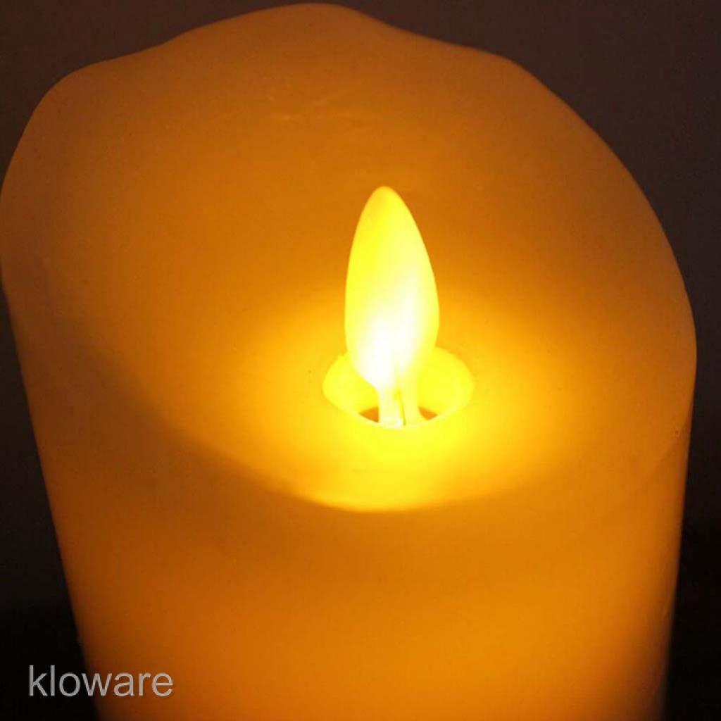 Baoblaze Battery Operated LED Candles Swinging Flame Flameless Candle Light