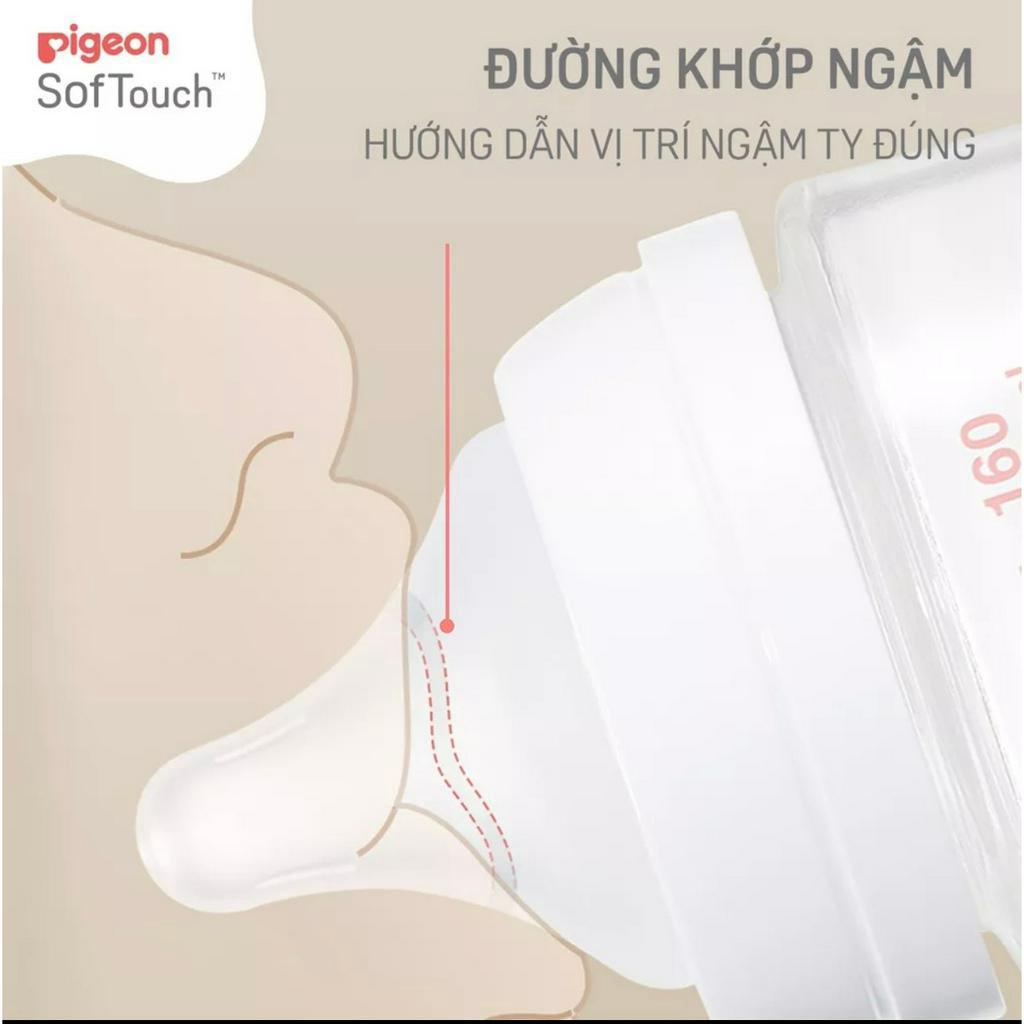 Núm Ti Pigeon Thế Hệ 3 Mẫu Mới 2022 Siêu Mềm Thay Thế Cho Bình Moyuum & Pigoen & Kichi & Các Bình Cổ Rộng