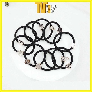Thun Cột Tóc Cao Su Co Giãn Đầy Đặn Phong Cách Hàn Quốc