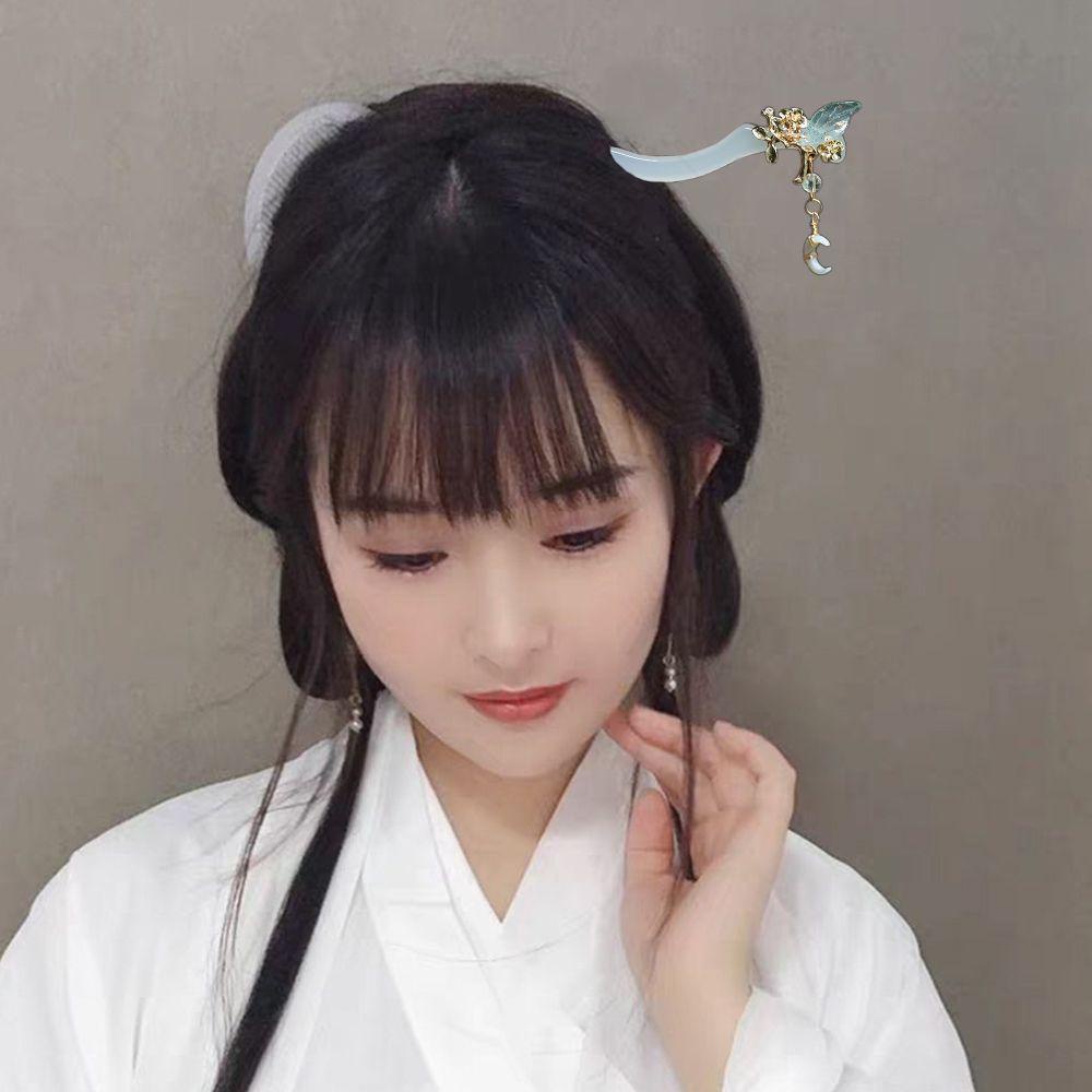 Kẹp Tóc Hình Trăng Lưỡi Liềm Và Trái Tim Ngọt Ngào Cho Nữ