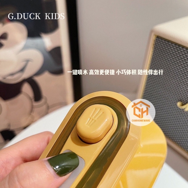 Bàn Ủi Hơi Nước G.Duck Kids VỊT VÀNG, Bàn Là Hơi Nước Cầm Tay Mini