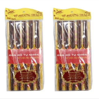 Đũa dừa cao cấp hộp 10 đôi chống mốc mối mọt - Hàng chất lượng an toàn cho sức khỏe