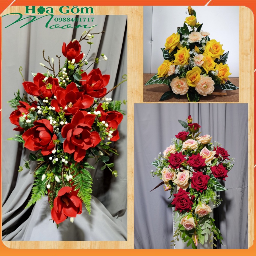 Bình Hoa Giả Để Bàn Thờ -Trang Trí Bàn Gia Tiên- Bàn Thờ Chúa