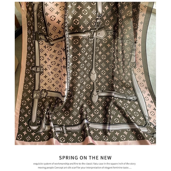 Khăn lụa choàng cổ cao cấp size 90x180cm