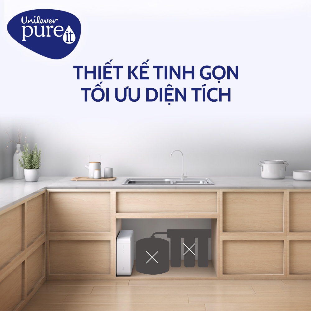 Máy Lọc Nước UNILEVER Unilever Pureit Delica – Công Nghệ Lọc RO - Lắp Dưới Ngăn Tủ Bếp - Hàng Chính Hãng