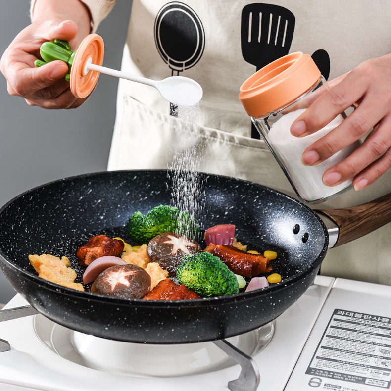 Bộ Lọ Thủy Tinh Đựng Gia Vị Hình Cây Xương Rồng Dành Cho Nhà Bếp