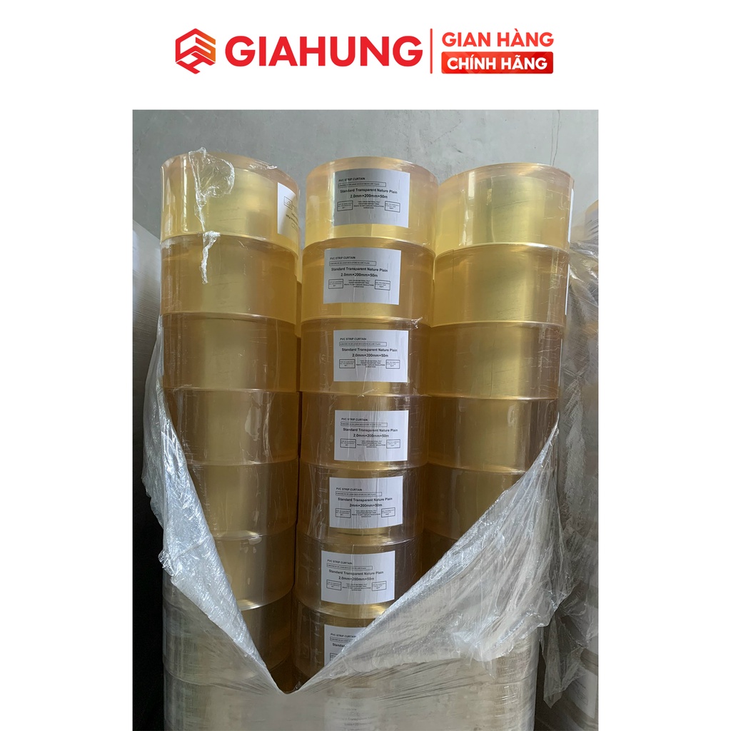 Cuộn Nhựa PVC Tiêu Chuẩn làm rèm dày 2mm, bản rộng 300mm dài 50m cao cấp chịu nhiệt cao - GIAHUNGPRO