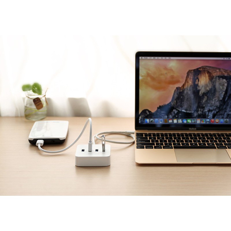 Cáp Chuyển USB-C Sang Hub USB 3.0 Hỗ Trợ Nguồn DC-5V Ugreen (30316)