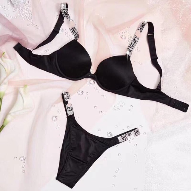 Bộ đồ lót Vic đính đá đệm vừa | BigBuy360 - bigbuy360.vn