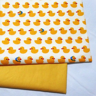 Vải may outfit cho doll họa tiết vịt con