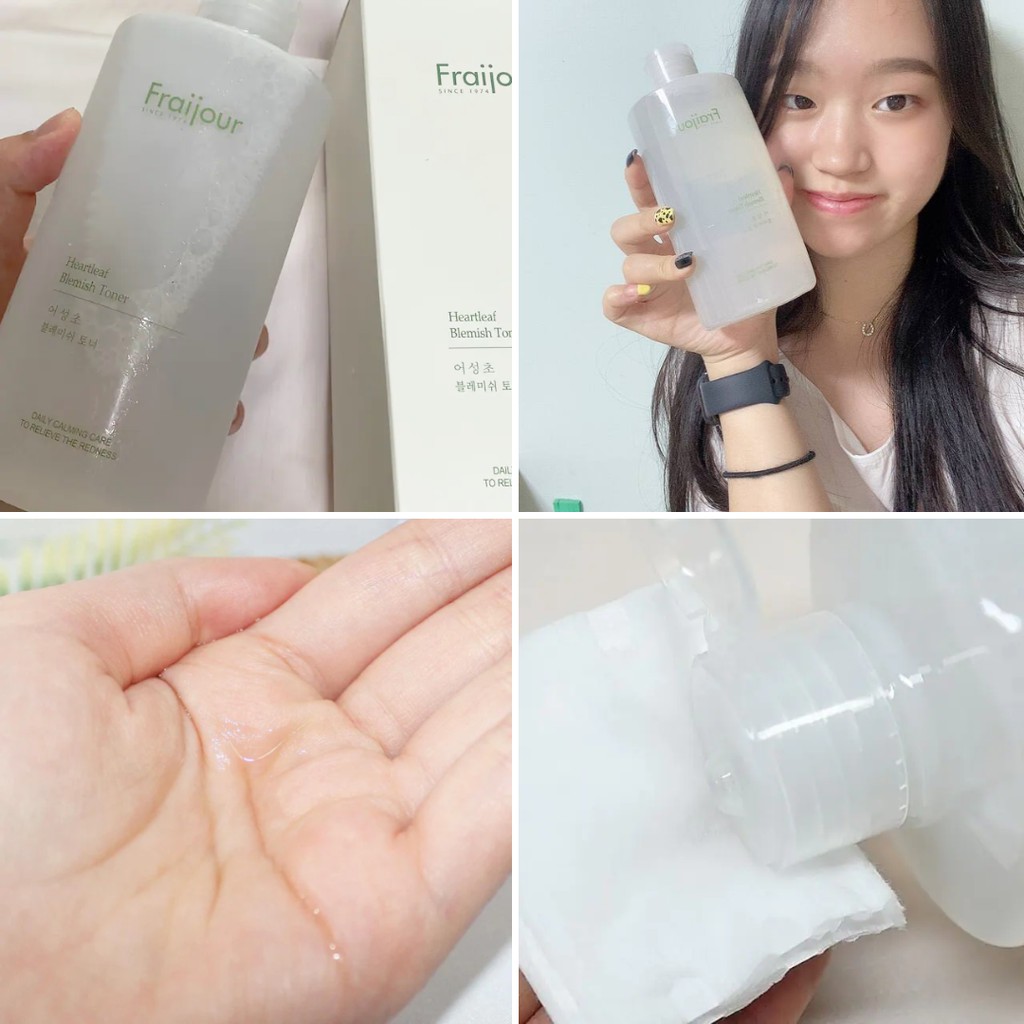 Toner Diếp Cá FRAIJOUR Làm Sạch Mụn Đầu Đen Heartleaf Blemish Toner Làm Dịu Da Cấp Ẩm