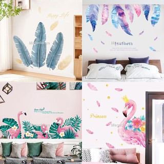 Decal lá xanh nhiệt đới, decal cây chuối dán tường