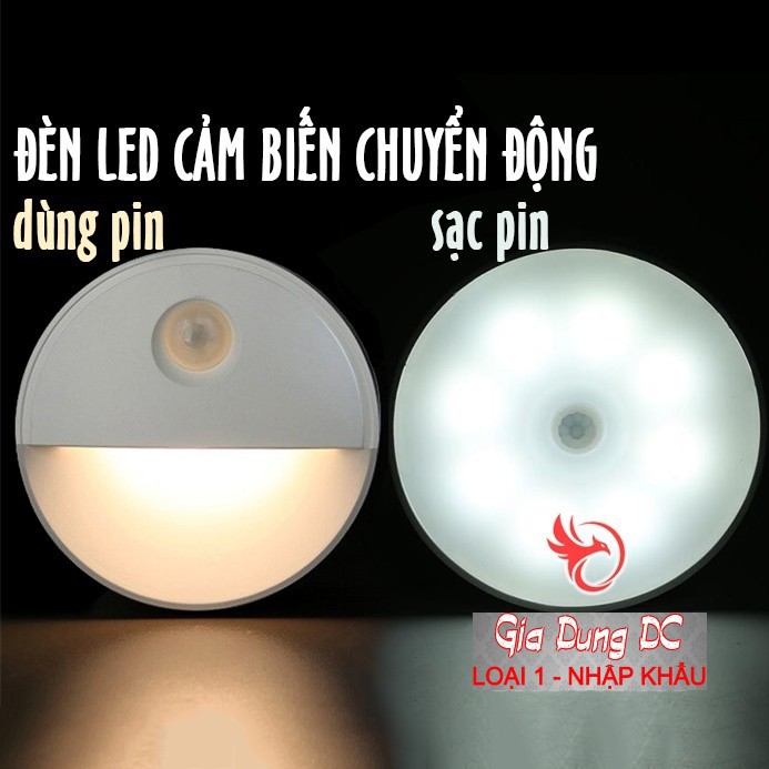 Đèn Led Cảm Ứng Biến Chuyển Động Gắn Dán Tường Tủ Quần Áo Cầu Thang Thông Minh Tự Động Phát Sáng .