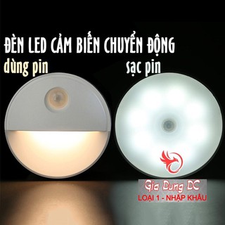 Đèn led cảm ứng biến chuyển động gắn dán tường tủ quần áo cầu thang thông minh tự động phát sáng .