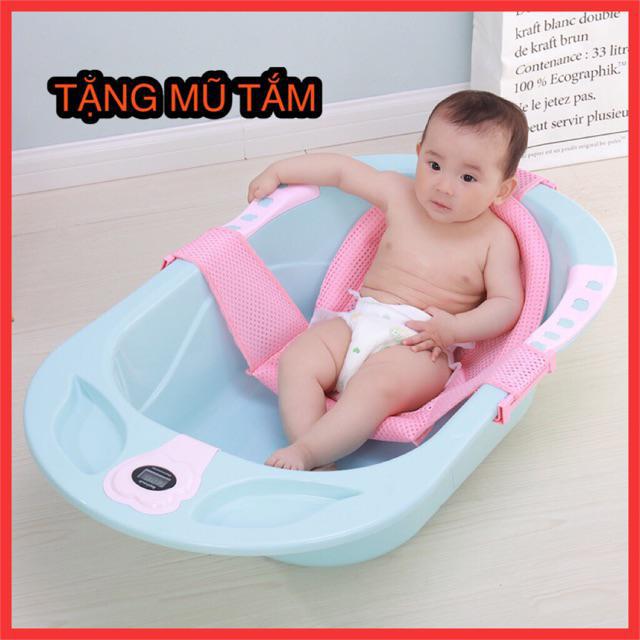 Lưới tắm cao cấp cho bé, TẶNG mũ tắm