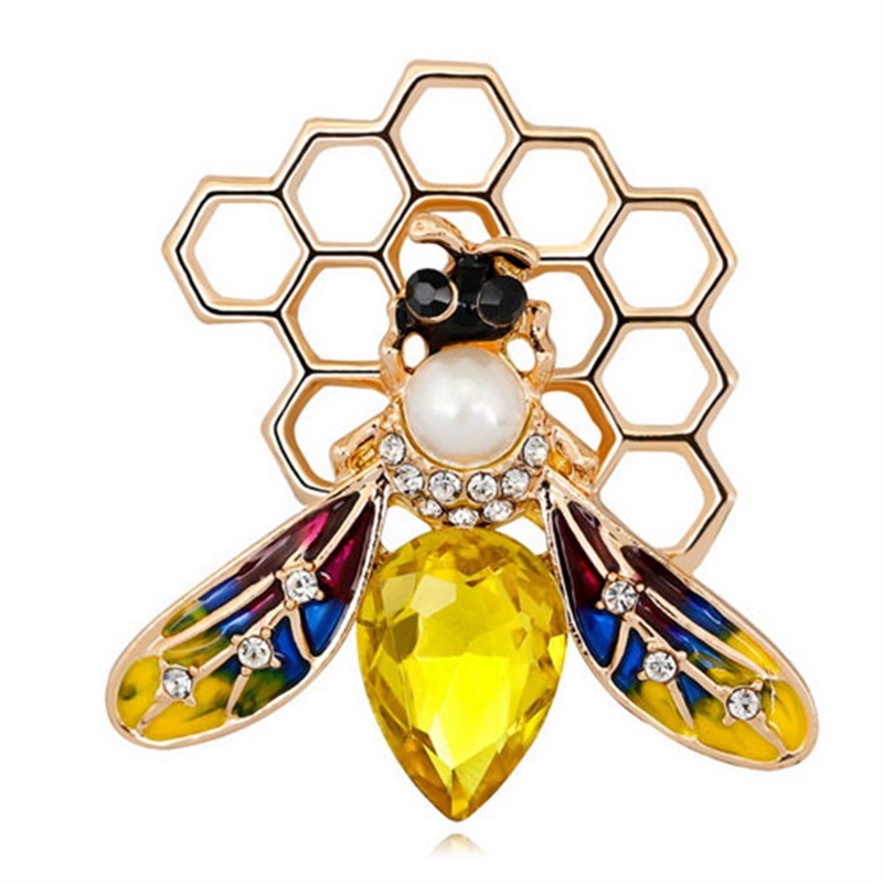 Thời Trang Ghim Cài Áo Hình Bọ Cánh Cứng Đính Đá Cá Tính