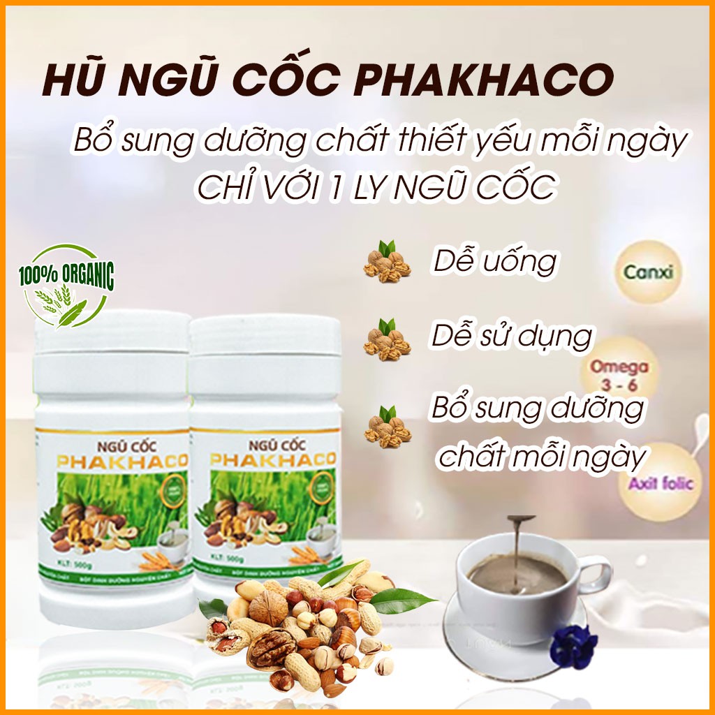 [CỰC NGON] Ngũ cốc dinh dưỡng Phakhaco - Dễ uống - Dễ sử dụng - Nguyên chất từ các loại đậu [Hình Thật + Video]