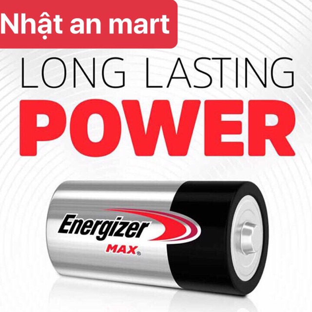 Pin đại D Energizer Alkaline 1.5v Max E95 - Chính Hãng - Vỉ 2 viên