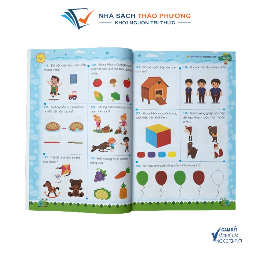 Sách - Sân chơi trí tuệ Rèn luyện não trái não phải cho bé từ 3-6 tuổi