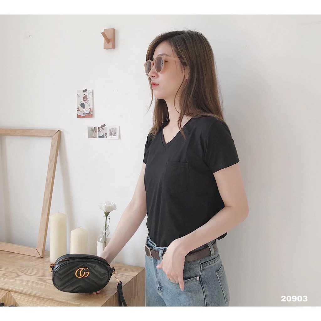 ÁO CỔ TIM TRƠN PULLBEAR CÓ TÚI TRƯỚC. | BigBuy360 - bigbuy360.vn