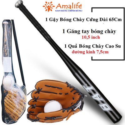 Bộ Đồ Chơi Bóng Chày Mini Cho Trẻ Em Từ 5 – 15 Tuổi Chính Hãng Amalife - Kèm Gậy Bóng Chày Cao Cấp