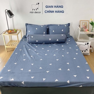 Bộ ga giường cotton 3d, bộ drap giường vỏ gối cotton mềm mịn đa dạng mẫu mã