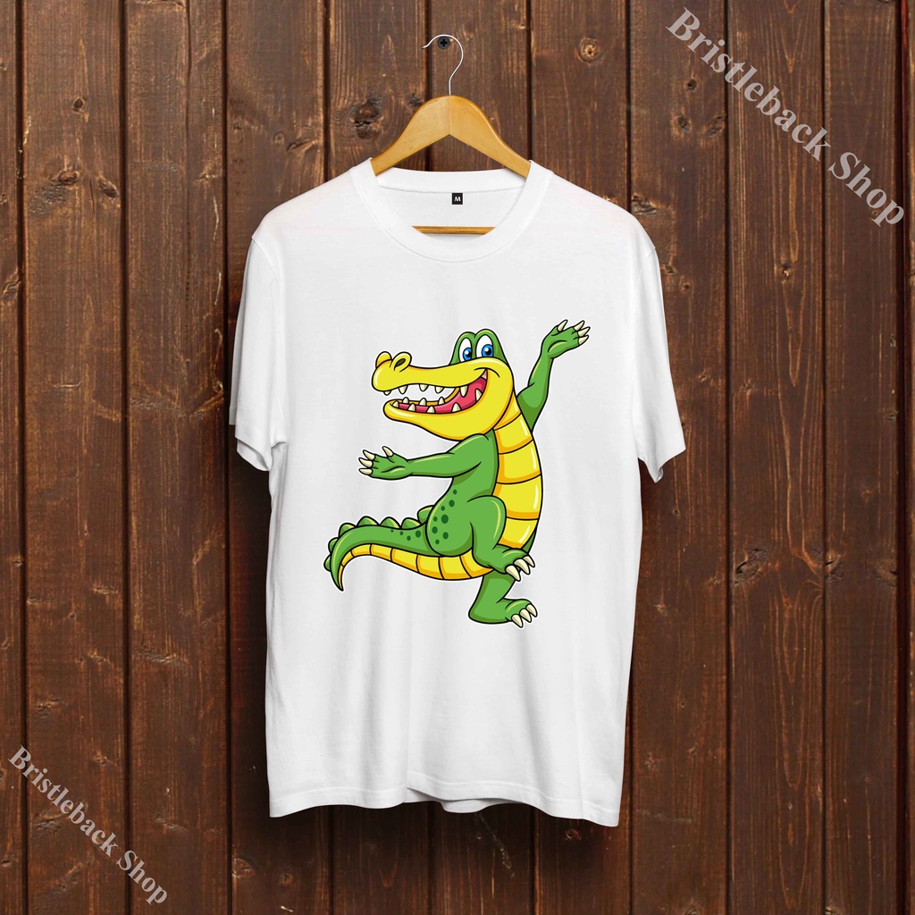 👈Áo Unisex hình Cá Sấu dễ thương - Crocodile T-Shirt siêu rẻ - V13CCD-014