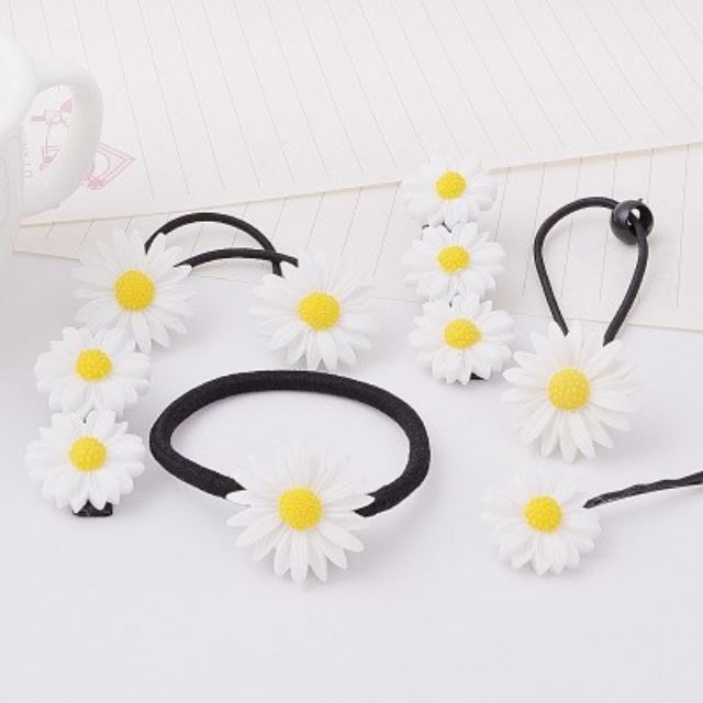 Set 3 Dây/Ghim tóc cúc họa mi