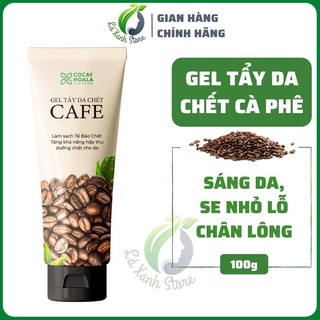 Kem tẩy da chết dành cho mặt chiết xuất cà phê Cỏ cây hoa lá 100g