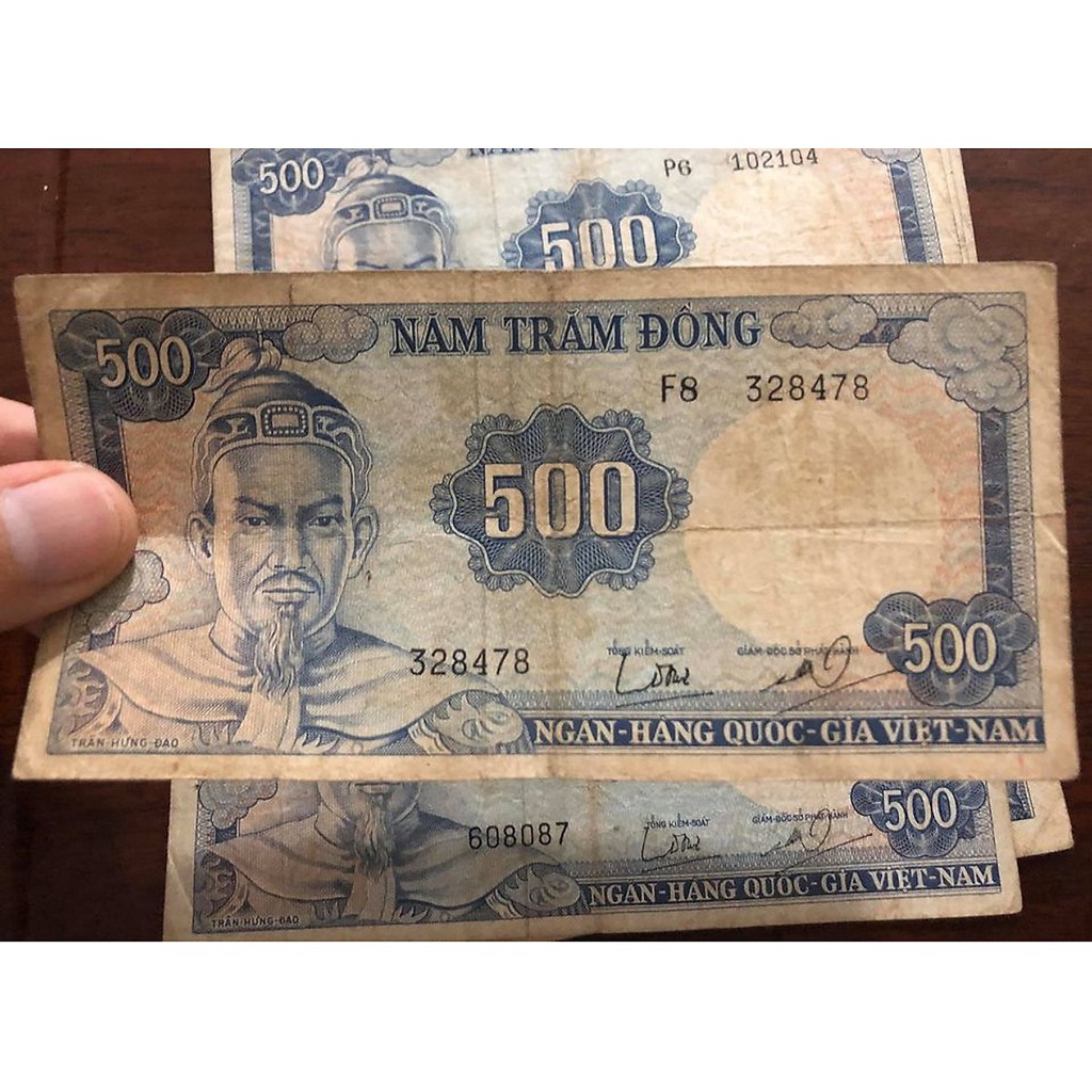 Tờ 500 đồng Trần Hưng Đạo 1966 trong bộ tướng miền Nam