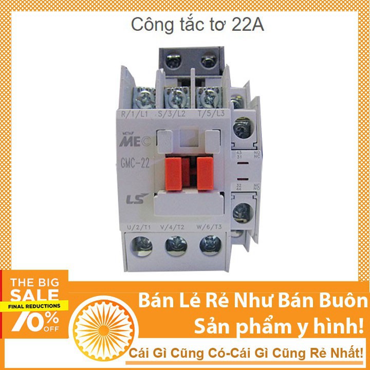 Khởi động từ GMC 22A 220V Contactor GMC-22 220V loại sịn