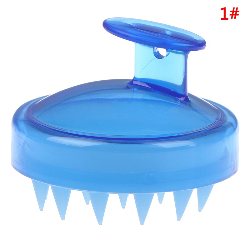 1 Bàn Chải Gội Đầu Mát Xa Da Đầu Bằng Silicone Tiện Dụng