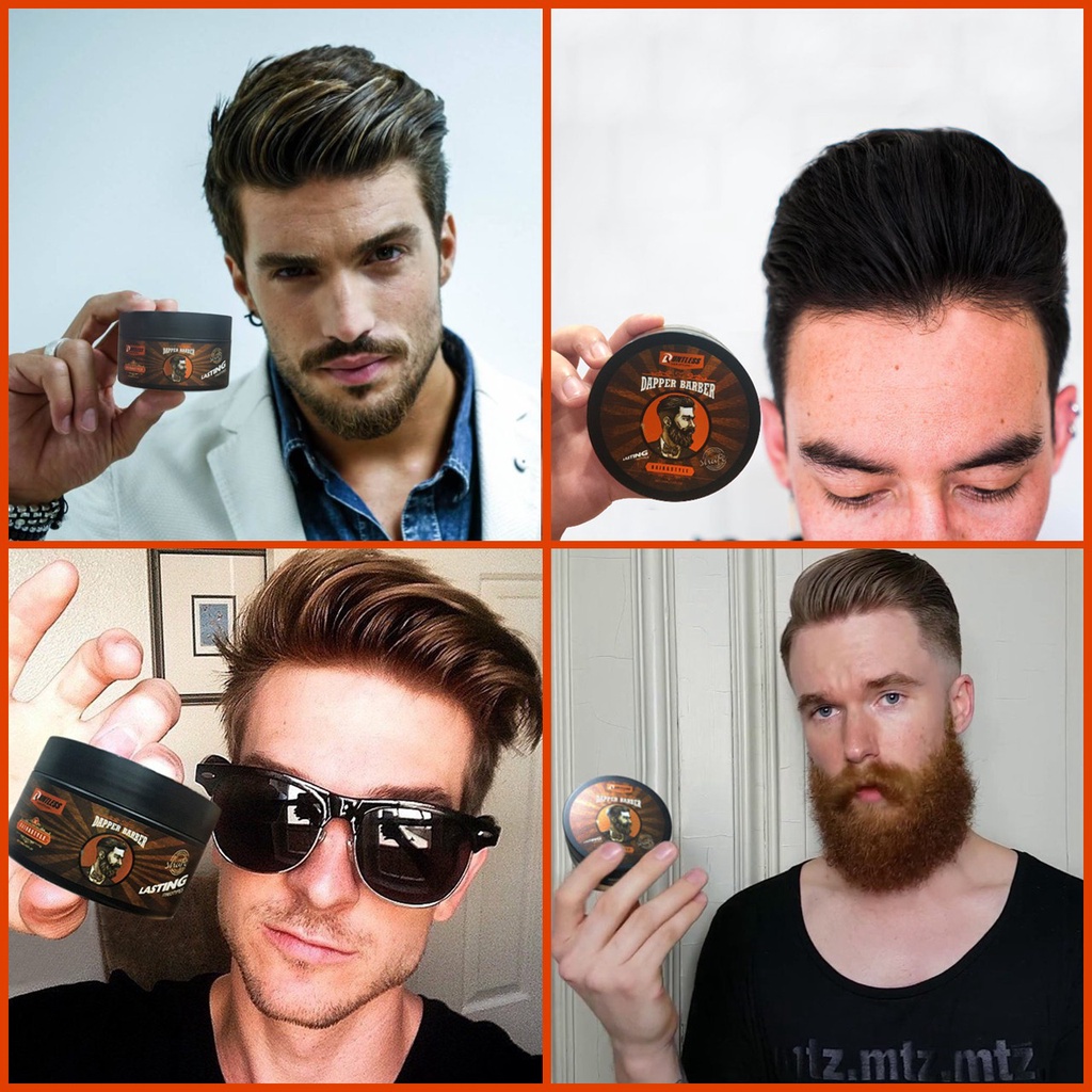 Sáp Vuốt Tóc Nam DAPPER BARBER Kèm Gôm Và Tặng Lược Cao Cấp