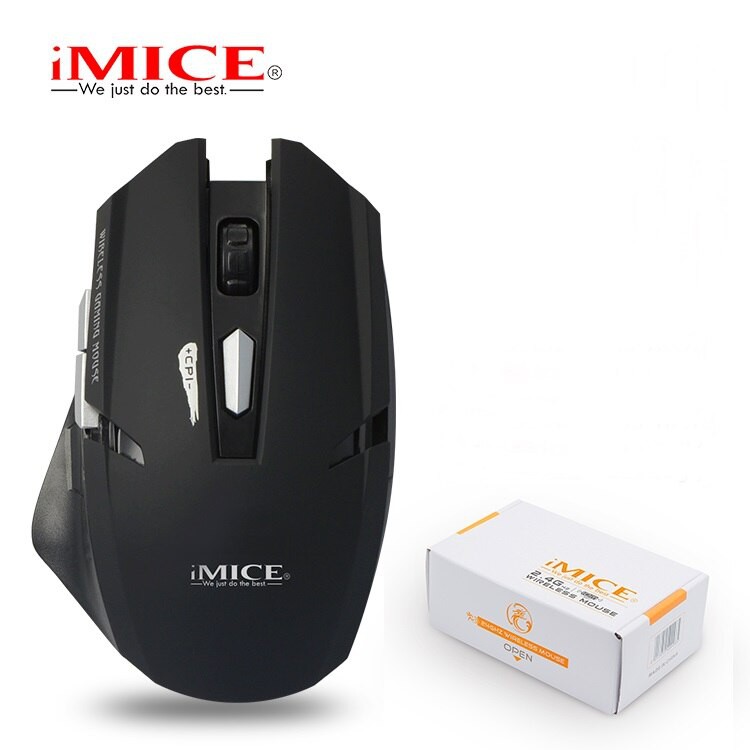 ⚡ Chuột không dây máy tính Imice E1700 Pro hàng bảo hành chính hãng ⚡ siêu nhanh nhay, kiểu dáng hầm hố ⚡ Freeship