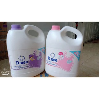 [COMBO 2 CAN HỒNG+ TÍM] Nước giặt quần áo Dnee Thái Lan 3000ml cho bé -Công ty Đại Thịnh