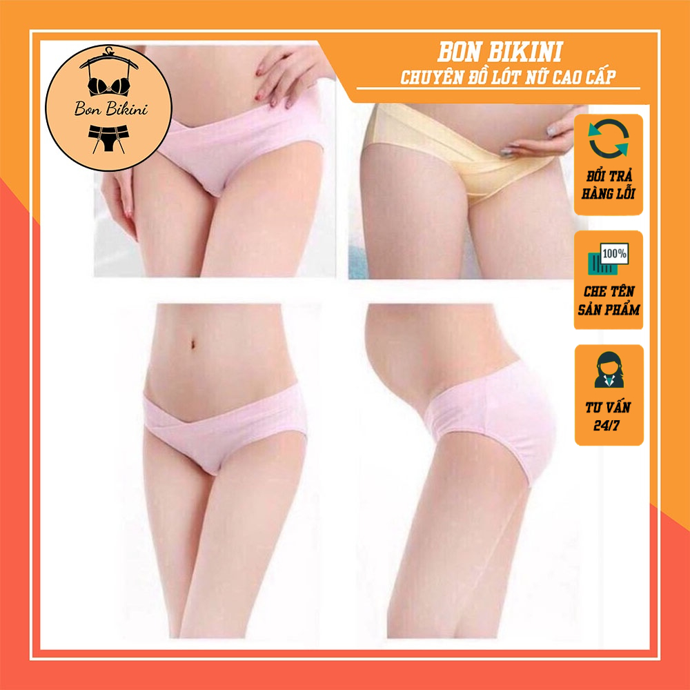 quần lót bầu quần lót bầu cotton,cạp chéo mang lại cảm giác thoải mái cho bà bầu, hàng loại 1