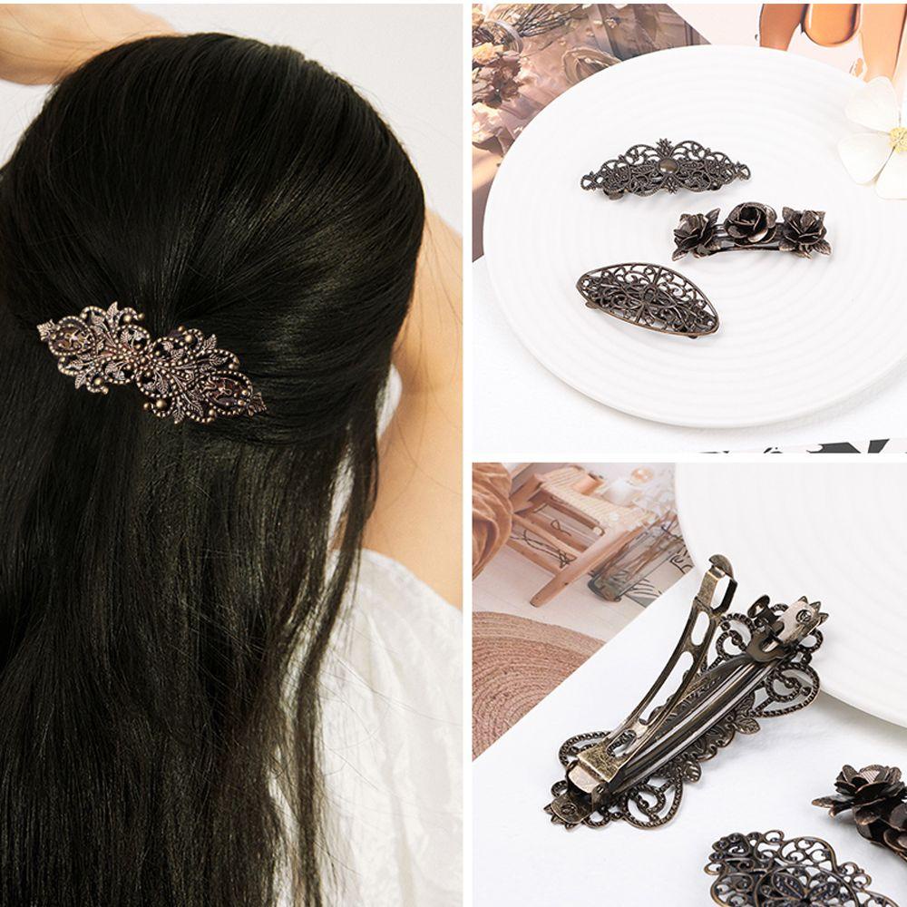 Kẹp Tóc Màu Đồng Thời Trang Dành Cho Nữ