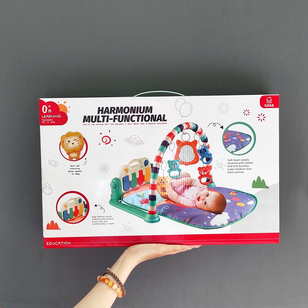 [Haobaby Shop] [Hàng chính hãng]Thảm nhạc cho bé, trẻ sơ sinh nằm chơi, vận động Baby Gym Mat