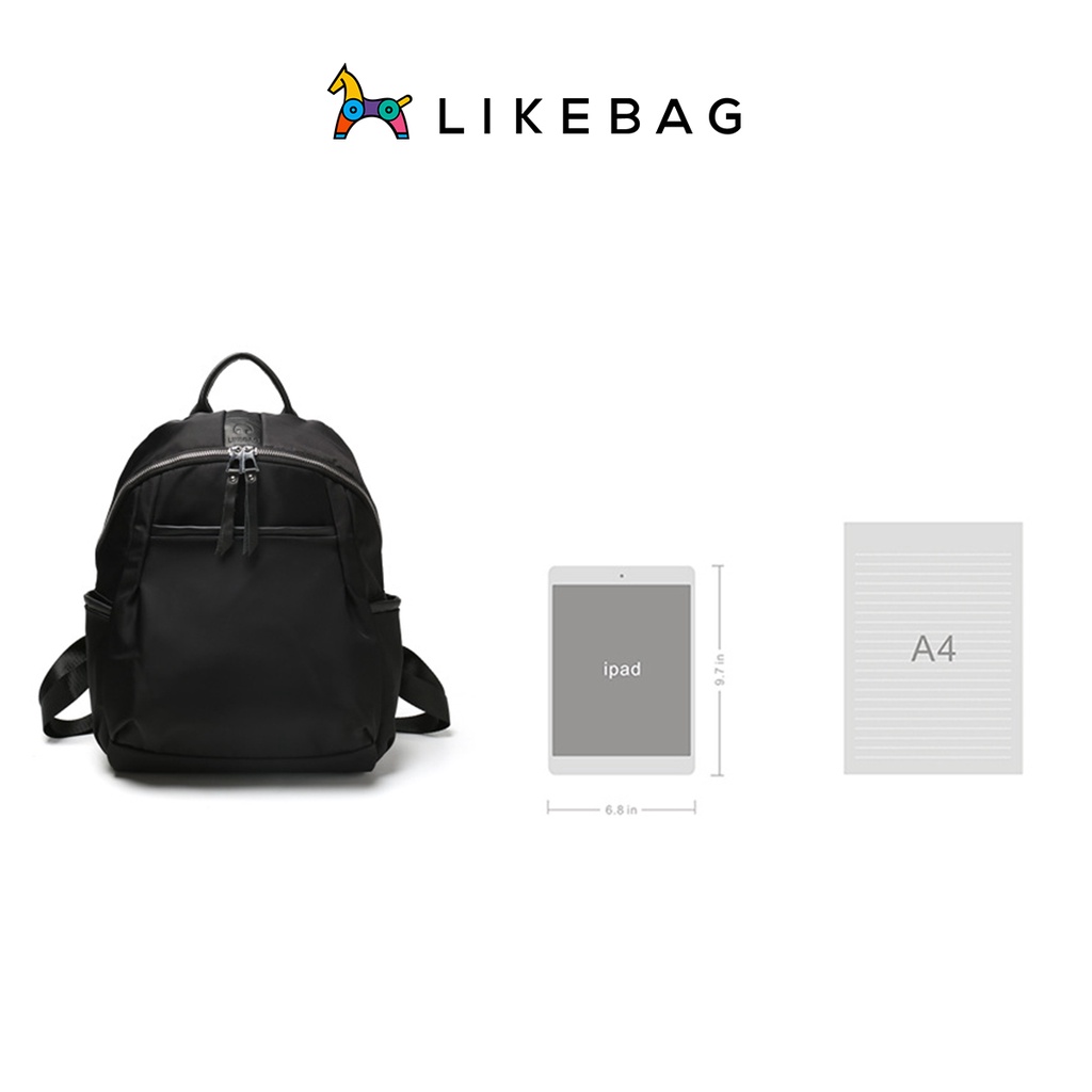 Balo thời trang nam nữ LIKEBAG vải dù cao cấp chống thấm đi học, du lịch 220216112 - LIBAGI