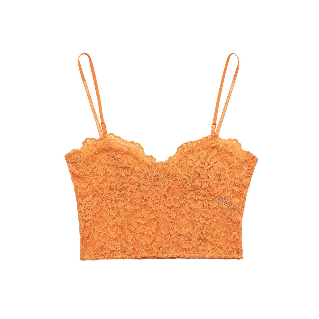 Made in Morocco - Áo Zara Hai Dây corset ren nhiều màu AL10CSG32N8