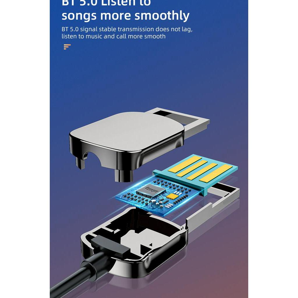 Ugreen Thiết Bị Nhận Tín Hiệu Bluetooth 5.0 Jack Cắm 3.5mm Cho Xe Ô Tô
