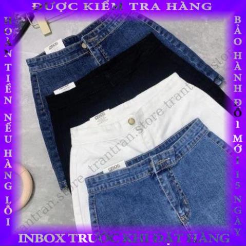 Quần short Jean đùi chất bò lưng cao Zara co giãn buiduc