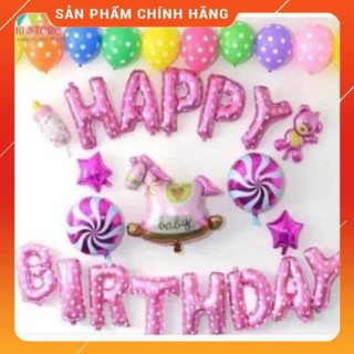 BÓNG HAPPY BIRTHDAY TRANG TRÍ SINH NHẬT CHO BÉ YÊU