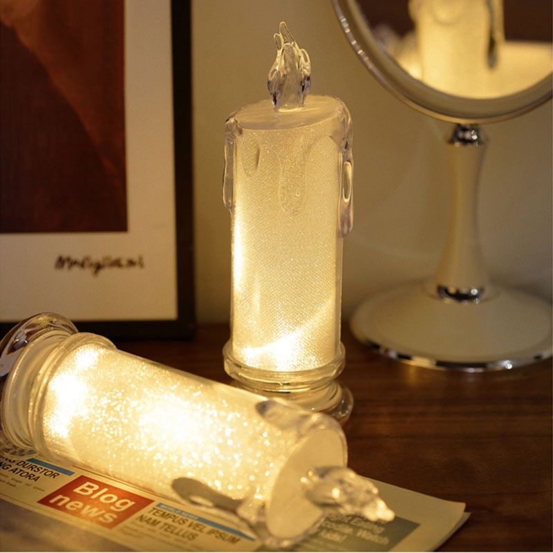Đèn Led Hình Nến Dùng Trang Trí, Đèn Led xinh Cute, Tạo Không Khí Lãng Mạn