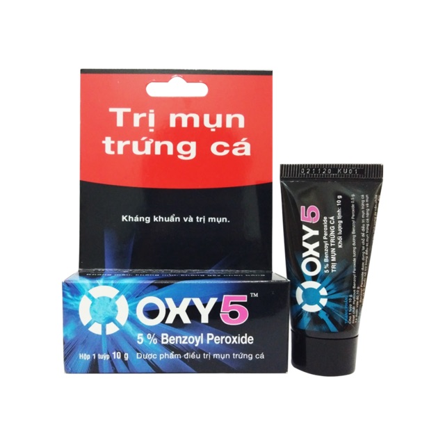Oxy 5 và Oxy 10 - hỗ trợ điều trị mụn bọc và mụn sưng đỏ